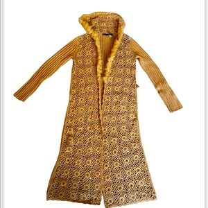 Moda international long sweater or trench coat